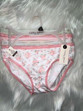 NWT Laura Ashley Floral Cotton Panties Tag-Free Pack of Assorted Patterns
